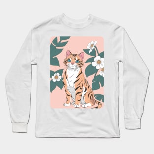 Floral Bengal's Elegance Long Sleeve T-Shirt